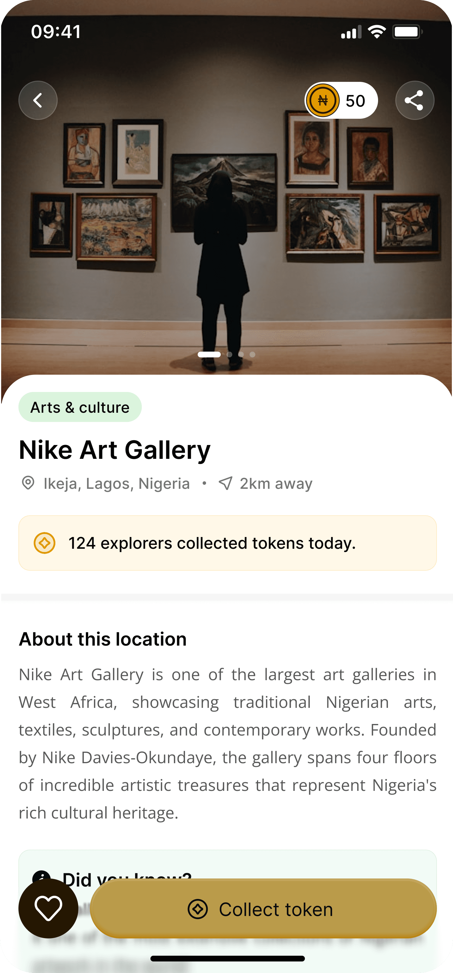 Discover landmarks in the 240m app